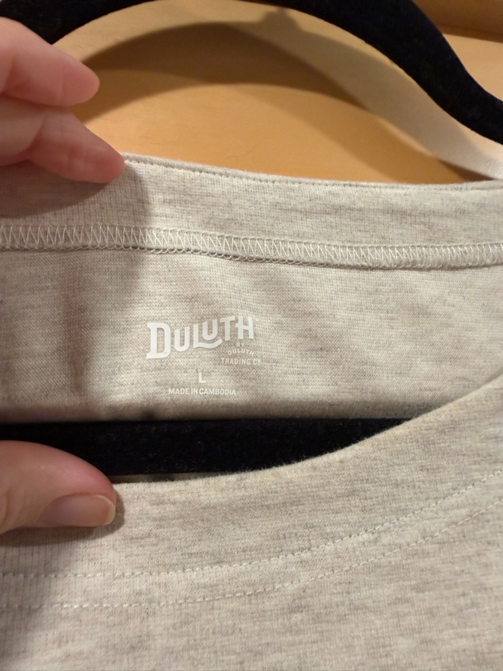 Duluth Trading Co Cream Tie-Waist Long Sleeve Ponte Dress - Picture 3 of 4